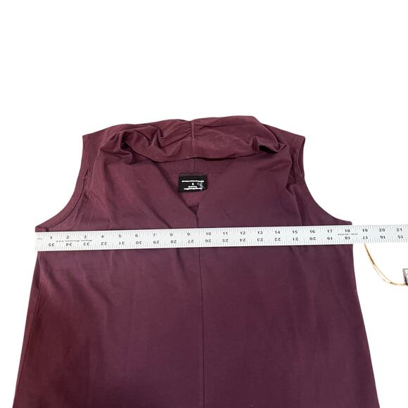 Maggie's Organics NWT Sleeveless Organic Cotton Blouse Purple Small - Picture 7 of 8